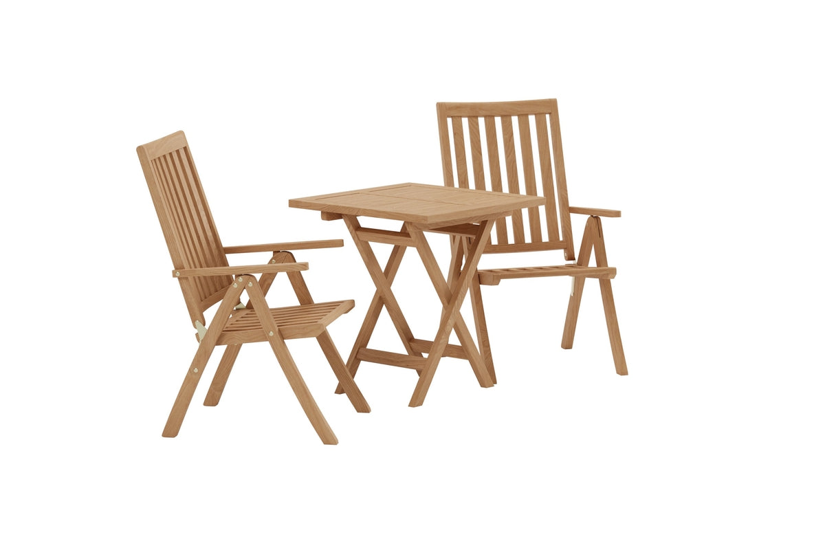 Venture Design Kenya Positionsstolar Natur + Cafebord 70 x 70 x 75 Natur