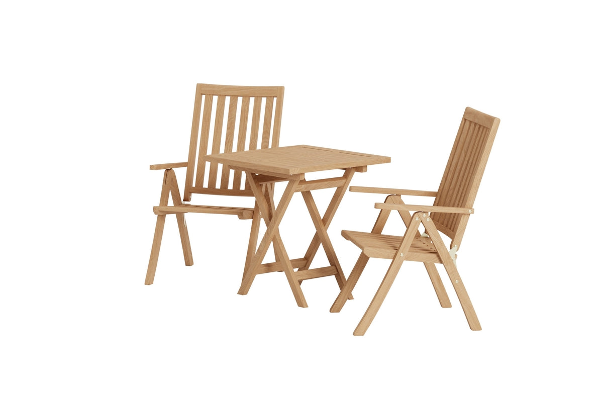 Venture Design Kenya Positionsstolar Natur + Cafebord 70 x 70 x 75 Natur