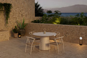 Venture Design Alfons & Lanzo Matstolar Beige + Runda Matbord Ø120 Beige