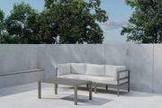 Venture Design Copacabana Soffmoduler Brun + Soffmoduler Brun + Soffbord 120 x 70 Brun