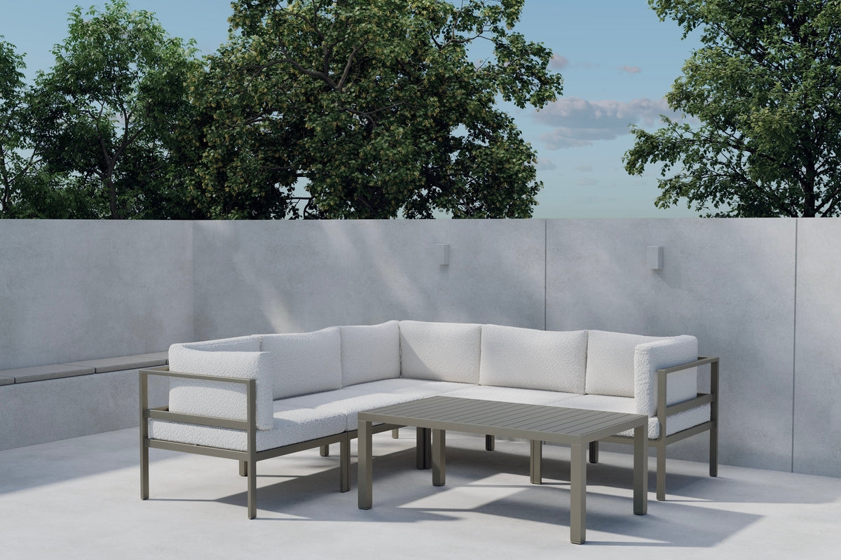 Venture Design Copacabana Soffmoduler Brun + Soffmoduler Brun + Soffbord 120 x 70 Brun