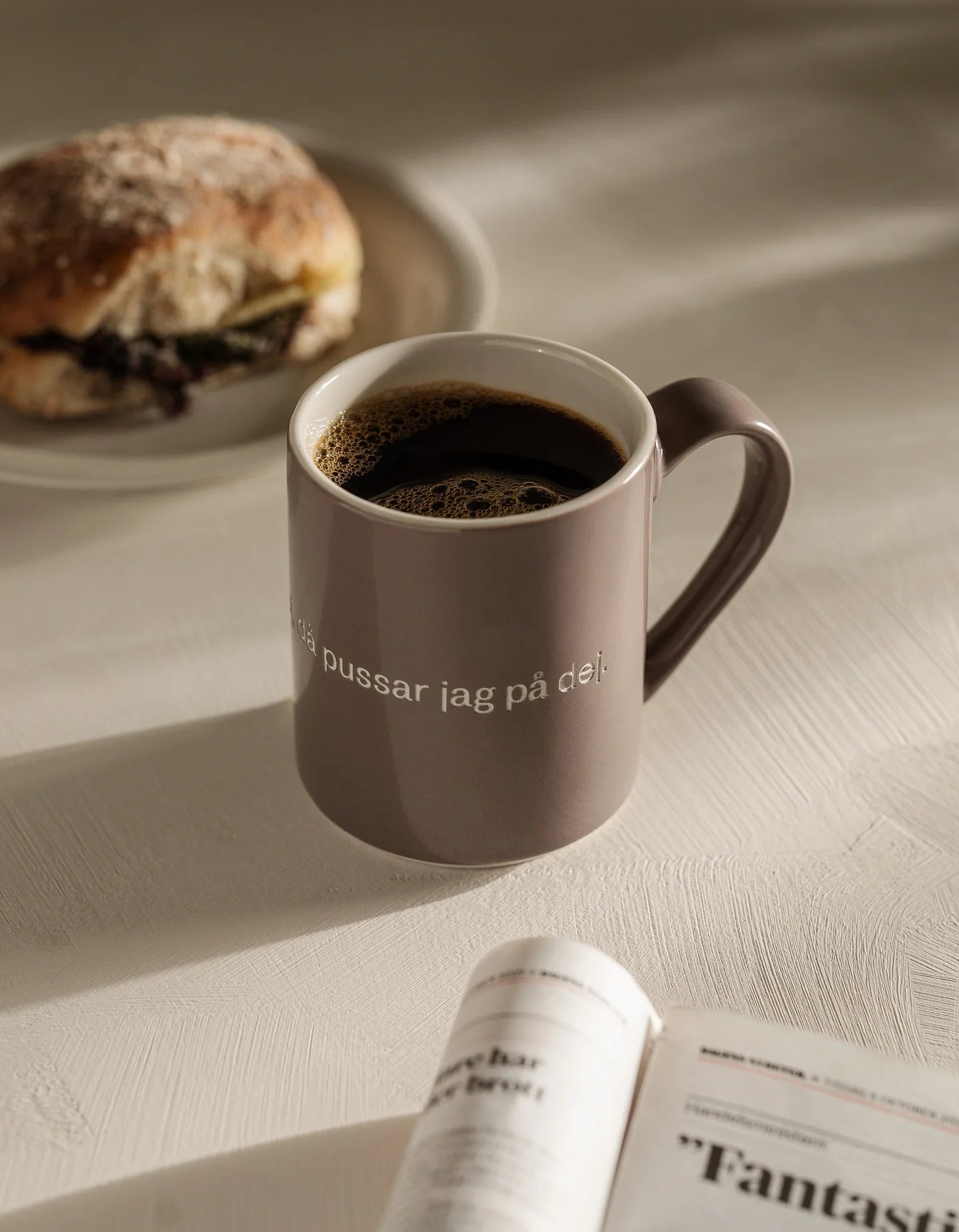 Design House Stockholm, Astrid lindgren, Mugg, 4-pack, “Trarallanrallanlej, då pussar jag på dej.”